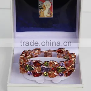 AAA ZIRCONIUM CRYSTAL BRACELETS & NECKLACES /Fashion Stone Charm Bracelet thumbnail-2