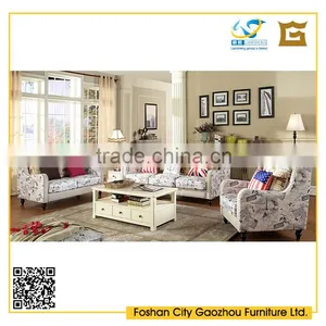Modern Nordic Style Assorted Color Wooden Legs Fabric Tufted Sofa With Rivet for Living Room Furniture thumbnail-1