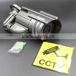Security CCTV Outdoor CCD Red LED Light Bullet Proof Solar Powered Dummy Camera thumbnail-1