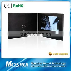 CE/ROHS Custom Printing 7 Inch LCD Screen Video Brochure Series / Video Happy Birthday Cards thumbnail-1