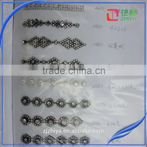 Wholesale 10yards Plastic Base Ss10 Rhinestone Chain Trim thumbnail-1