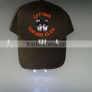 Heavy Bruchsed Cotton Twill Custom Embroidery Baseball Led Hats thumbnail-1