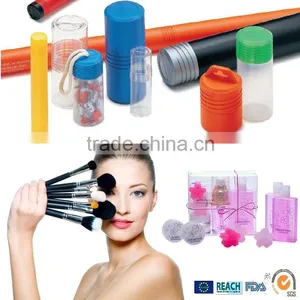 Rectangular Square Clear Packing Case Tool Products Display Kit Round Telescopic Makeup Tube Cosmetic Packaging Boxes for Brush thumbnail-2