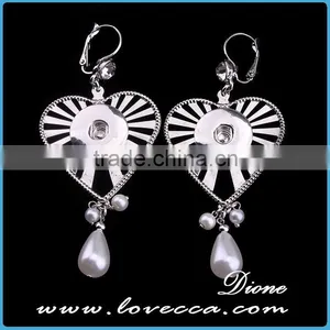 Hot 2015 New Product Jewelry Wholesale Fashion Crystal Silver Chrismas Earrings for Party thumbnail-4
