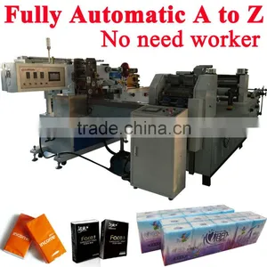 No Need Worker A to Z Pocket Tissue Fully Automatic Handkerchief Machine Production Line thumbnail-1