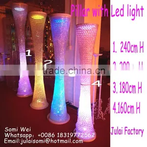 Elegan Pillars/wedding Flower Pillar/wedding Walkway Wedding Crystal Pillarst Aisle Decorations Metal thumbnail-1
