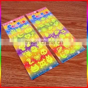 Halloween Use Fluorescence Yellow/green/red Paper Sticker thumbnail-1