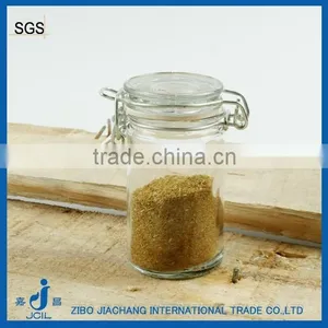 70ml Mini Clear Round Metal Clip Glass Jars thumbnail-1