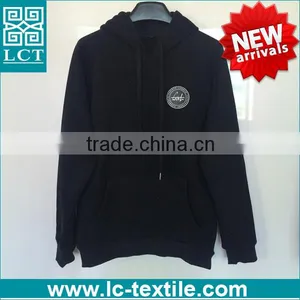 New Products Solid Color Fitness Heavy Cotton Hoodie Sweatshirt With Heat Transfer Print thumbnail-1
