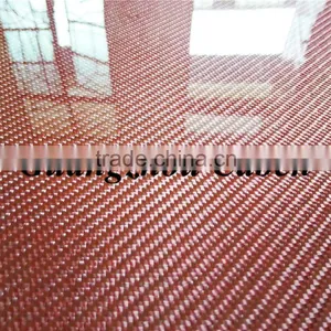 Excellent High Grade Beautiful 3k Red Glossy Twill Clear Epoxy Fiberglass Sheets Price for Decoretion thumbnail-3