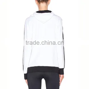 Tops Tennic Baseball Running Long Sleeve White Polyester Dry Fit Woman Sports Hoody thumbnail-4