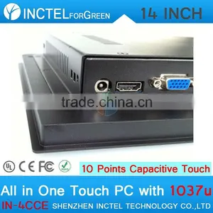 14 Inch Touch Screen All in One PC With 10 Point Touch Capacitive thumbnail-5