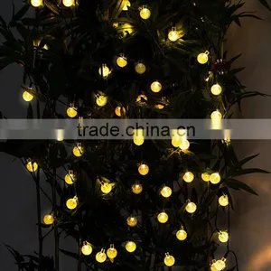 Christmas Holiday Name Solar Power 4.8M 20 LED Ball String Lights thumbnail-3