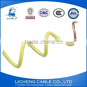 Hot Sale PVC Insulated Flexible Copper Wire Cable Yellow Wire1.5mm2 thumbnail-1