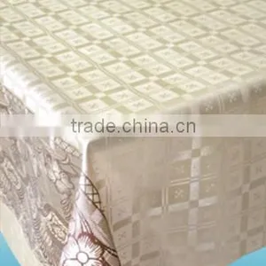 YW-3663 Embossed PVC Tablecloth With Non-woven/fannel Backing thumbnail-1