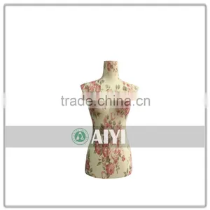 Small Cheap Upper Body Flower Glossy Mannequin thumbnail-1