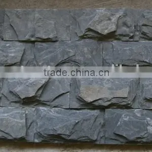 HOT SELLING !! Black Mushroom Stone Exterior Wall Cladding thumbnail-1