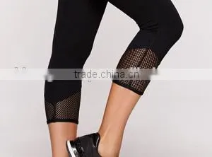 Kiteng High Performance Mesh Insert Stretch Leggings Office In United States (USA)Small Minimum thumbnail-3