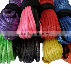 12 Strand UHMWPE Rope Synthetic Winch Line With Rock Guard Sleeve Free Shipping thumbnail-5