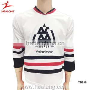 Mens 2016 Hot Sale Custom Embroidery Logo Unique International Hockey Jersey Shirts Wears Nhl thumbnail-6