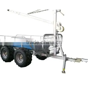 China Wholesale Crane Timber Trailer,log Loader Trailer,log Trailer thumbnail-2