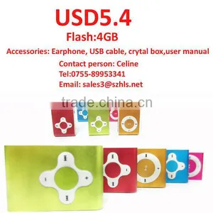 Promotion Cheap Hot Mini Clip Mp3 Player 4GB Without Screen thumbnail-1