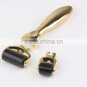 Professional Body Massager 1200 Needles Stainless Golden Micro Needle Therapy Derma Roller thumbnail-6