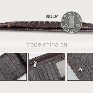 2016 New Design Fashion 100%Genuine Leather Wallet,Crocodile 3D Purse Men Long Wallet Card Handbag Wallet thumbnail-4