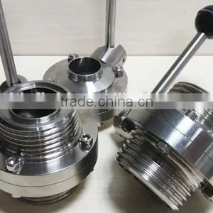 Stainless Steel China Suppliers Sanitary Butterfly Valve thumbnail-2