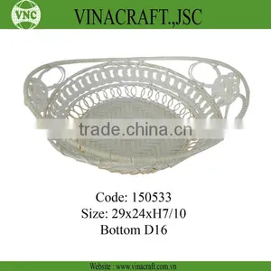 Bamboo Christmas Decoration Basket in Natural Color thumbnail-1