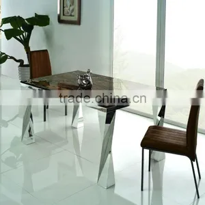 2017 Hot Sale Simple and Fashionable Marble Dining Table Set TH308 From China thumbnail-2