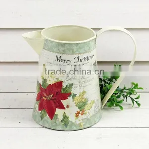 New Design Christmas Decoration Paper Decal Indoor Watering Can Wholesale thumbnail-1