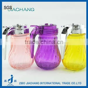 Spray Colored Glass Soybean Oil Dispenser Jar With Push Pull Cap thumbnail-1