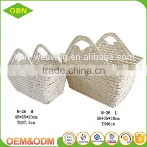 Wholesale China Manufacture Sales Cheap Maize Material Hand Woven Cheap Straw Tote Bag thumbnail-1