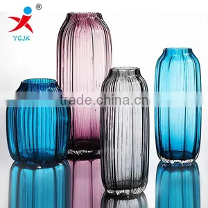 Stripe Glass Vase Nordic Sitting Room of Contemporary and Contracted Vase Furnishing Articles thumbnail-1