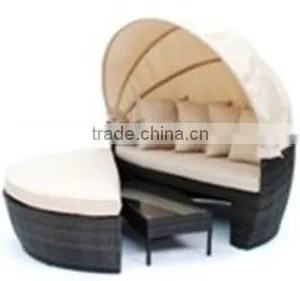 Sun Lounger With Canopy thumbnail-1