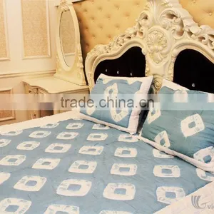 HAND EMBROIDERED BLANKET WITH PILLOW CASES, SOFT, BREATHABLE WITH ELEGANT DESIGNS AND COLORS thumbnail-3