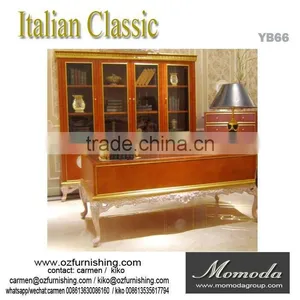 YB66 3.6Meter Luxury Italian Palace Long Dining Table With Golden Dining Chairs thumbnail-2