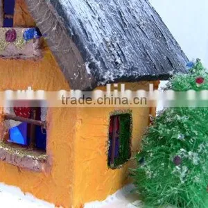 Little Christmas House With Colored Light thumbnail-3