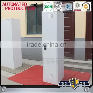 Metal Cabinet Single Door Clothes Locker Steel Wardrobe thumbnail-6