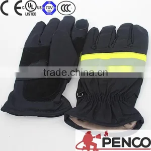 Aramid Fire Retardant Hand Protection Urban Traffic Riding Reflective Traffic Fireman Gloves thumbnail-5