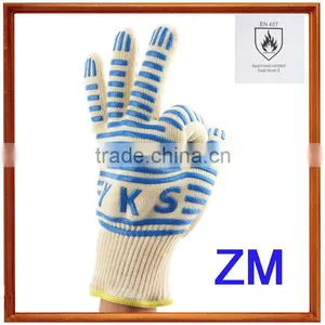 Anti-cut Heat Resistant Gloves Anti-cut Working Safety Gloves for Barbeque thumbnail-6