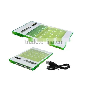 Solar See-Through Mouse Pad With Calculator and USB Hub LS Eplus thumbnail-1