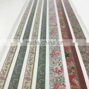Retro Glitter Sticky Border, Retro Fashion Sticky Border, Rustic Style Glitter Border Sticker thumbnail-3