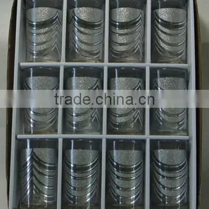 GH309 12pcs Glass Drinking Set With Bronzing Deco thumbnail-1