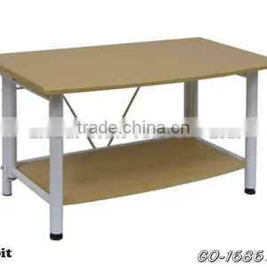 Plasma MDF TV Table Stand With Shelf, Folding Wooden TV Stand thumbnail-2