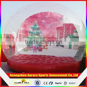 New Finished Life Size Snow Globe Clear Inflatable Dome for Live Show thumbnail-2