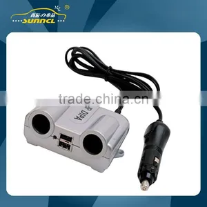 5V 2A CE Approval 2 USB and 2 Car Cigarette Light Socket for IPhone , Tablet thumbnail-1