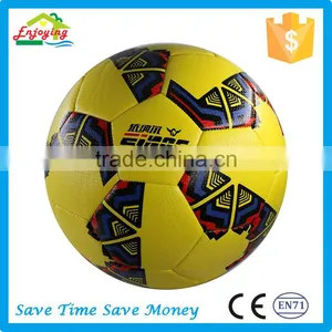 High Level Various Size Color Custom Made Scuff-resistant Conventional 3.5mm PVC Leather Football Soccer Ball thumbnail-1