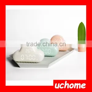 UCHOME Cloud Shape Alarm Clock/Colour Changing Light Nature Sound Alarm Clock,Table Alarm Clock,Digital Clock thumbnail-1